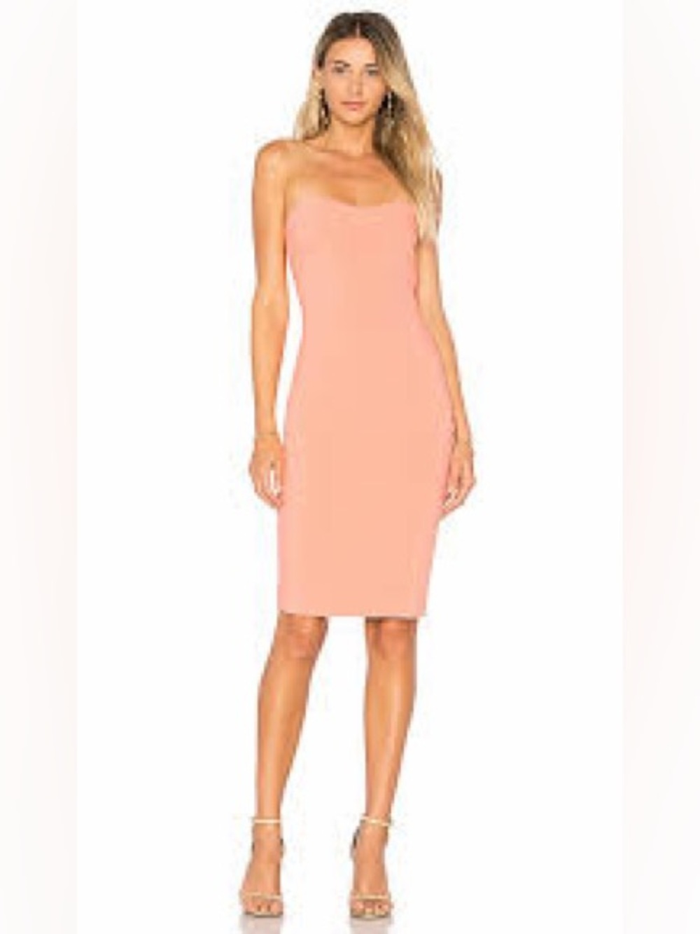 Likely Strapless Apricot Bodycon Dress -
